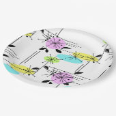 Assiettes En Carton Retro. (Angle)