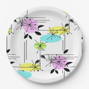 Assiettes En Carton Retro.