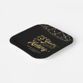 Assiettes En Carton Rétro 75e anniversaire 75 ans dans les lumières (Angulaire)