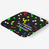 Assiettes En Carton Retro 8 Bit Video Game Graphics Pattern (Angulaire)