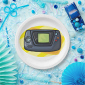Assiettes En Carton Retro 90s Handheld Game Console Gamer (Fête)