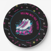 Assiettes En Carton Retro 90s Roller Skating Party (Devant)