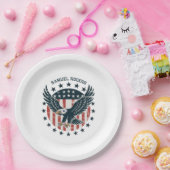 Assiettes En Carton Retro American Eagle (Fête)