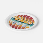 Assiettes En Carton Retro Bunco Party (Angle)