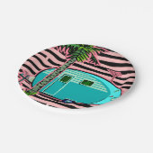 Assiettes En Carton Rétro campeur de larme (Angle)