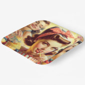 Assiettes En Carton Retro Candy Girls (Angulaire)