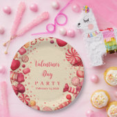 Assiettes En Carton Retro Candy Sweets Valentine Party (Fête)