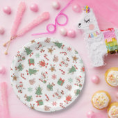 Assiettes En Carton Retro Chillin' avec mes neiges Noël (Fête)