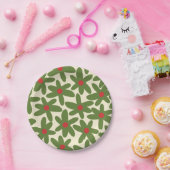 Assiettes En Carton Retro Daisy Floral Noël Motif (Fête)