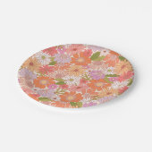 Assiettes En Carton Retro Daisy Garden (Angle)