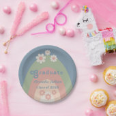 Assiettes En Carton Retro Daisy Graduation Party Classe de 2023 (Fête)