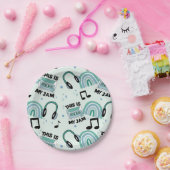 Assiettes En Carton Retro Dance Party Music Motif (Fête)