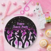 Assiettes En Carton Retro Dance Party rose (Fête)