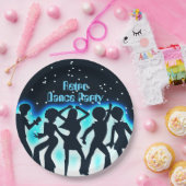 Assiettes En Carton Retro Dance Party Turquoise (Fête)