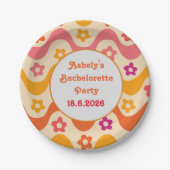 Assiettes En Carton Retro Dazed et Engagé les années 70 Bachelorette p (Devant)