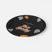 Assiettes En Carton Retro Deux Éffrayant 2ème fête d'anniversaire d'Ha (Angle)