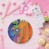 Assiettes En Carton Retro Disco Party les années 70 Funk Art (Fête)