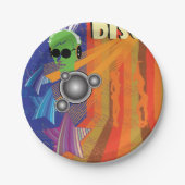 Assiettes En Carton Retro Disco Party les années 70 Funk Art (Devant)