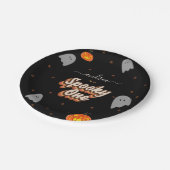 Assiettes En Carton Retro Éffrayant un 1er Halloween fête d'anniversai (Angle)
