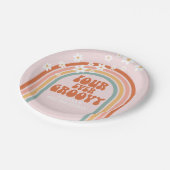 Assiettes En Carton Retro Four Ever marguerite Super arc-en-ciel 4e an (Angle)