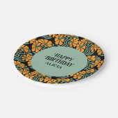 Assiettes En Carton Retro Funky Super Daisy Flower Anniversaire (Angle)