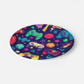 Assiettes En Carton Retro Gamer Arcade fête d'anniversaire (Angle)