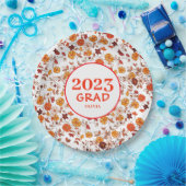 Assiettes En Carton Retro Graduation Party Floral (Fête)