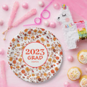 Assiettes En Carton Retro Graduation Party Floral (Fête)