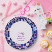 Assiettes En Carton Retro Groovy Disco Bridal Shower (Fête)