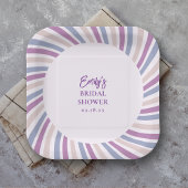 Assiettes En Carton Retro Groovy Disco Bridal Shower