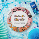 Assiettes En Carton Retro Grooy Allons au ghoul Halloween Anniversaire (Fête)