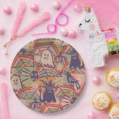 Assiettes En Carton Retro Halloween (Fête)