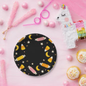 Assiettes En Carton Retro Halloween Candy Classics Party (Noir) (Fête)