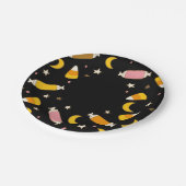 Assiettes En Carton Retro Halloween Candy Classics Party (Noir) (Angle)
