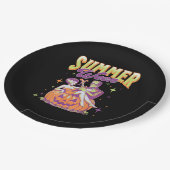 Assiettes En Carton Retro Happy Summerween Funny Frankenstein Monster (Angle)