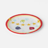 Assiettes En Carton Retro Holiday Fête de Noël laide (Angle)