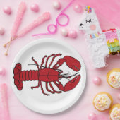 Assiettes En Carton Rétro homard de plaque à papier (Fête)