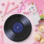Assiettes En Carton Rétro les années 70 enregistrement de vinyle (Fête)