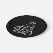 Assiettes En Carton Retro Love White Boxer Gants Cadeaux Boxer Cadeau (Angle)