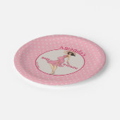 Assiettes En Carton Retro Maman Brunette 2 Baby shower Party (Angle)