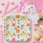 Assiettes En Carton Retro Mod Citrus (Fête)
