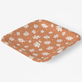 Assiettes En Carton Retro Mod Daisy Hippie Super 60s les années 70 Bur (Angulaire)