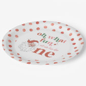 Assiettes En Carton Retro Noël Père Noël Premier Anniversaire Plaque P (Angle)