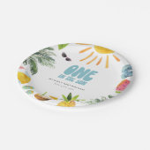 Assiettes En Carton Retro Pool Party (Angle)