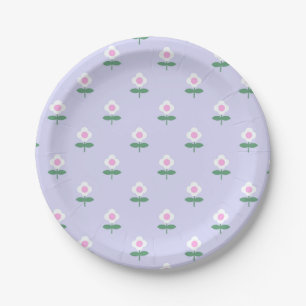 Assiettes En Carton Retro Purple Daisy Baby shower Ado Fille Anniversa