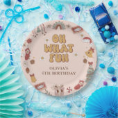 Assiettes En Carton Retro Rainbow Super Noël fête d'anniversaire (Fête)