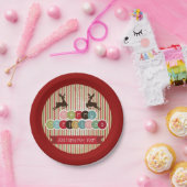 Assiettes En Carton Retro Reindeer Joyeux Noël Bonne année (Fête)