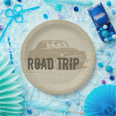 Assiettes En Carton Retro Road Trip (Fête)