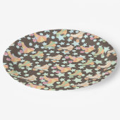 Assiettes En Carton Retro Rollerskates Anniversaire Patins Stars Motif (Angle)