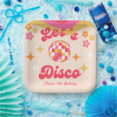 Assiettes En Carton Retro Super les années 70 Disco N'importe quel âge (Fête)